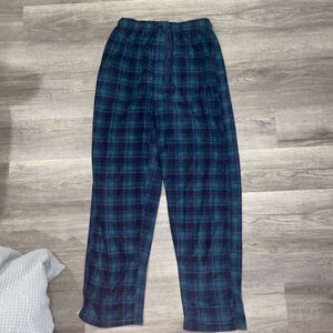 Perry Ellis Portfolio Men's Plaid Pajama Pants green blue plaid extra large